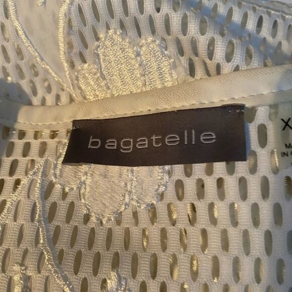 Bagatelle Palm Tree Vest Cover Up Longline Size XL Beach Coastal - Picture 8 of 10